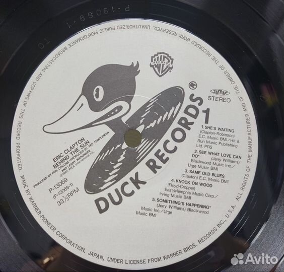 Eric Clapton - Behind The Sun, Japan 1985,NM, LP