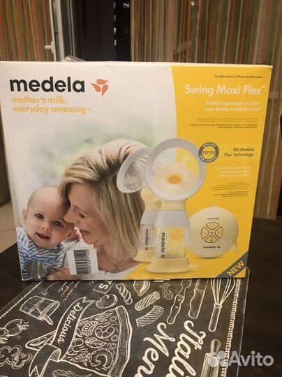 Молокоотсос medela swing flex электрический