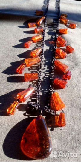 Старинные янтарные бусы, СССР