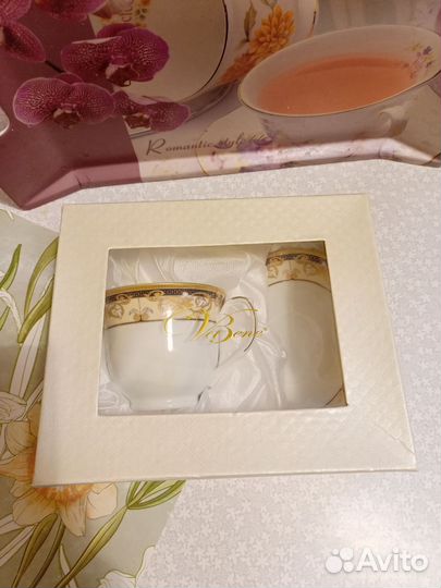 Чайная пара 230 мл фарфор