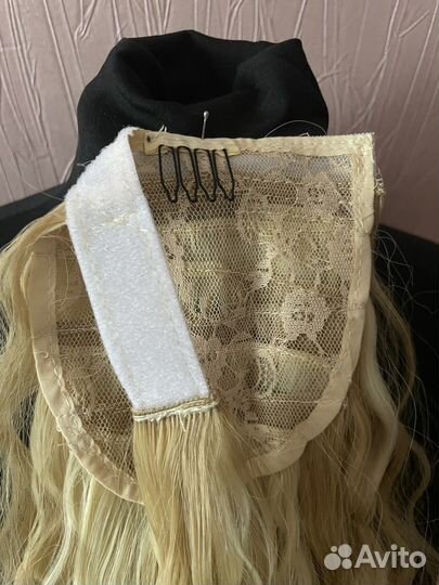 Накладной хвост блонд