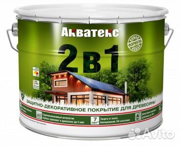 Акватекс 2 в 1, пропитка по дереву