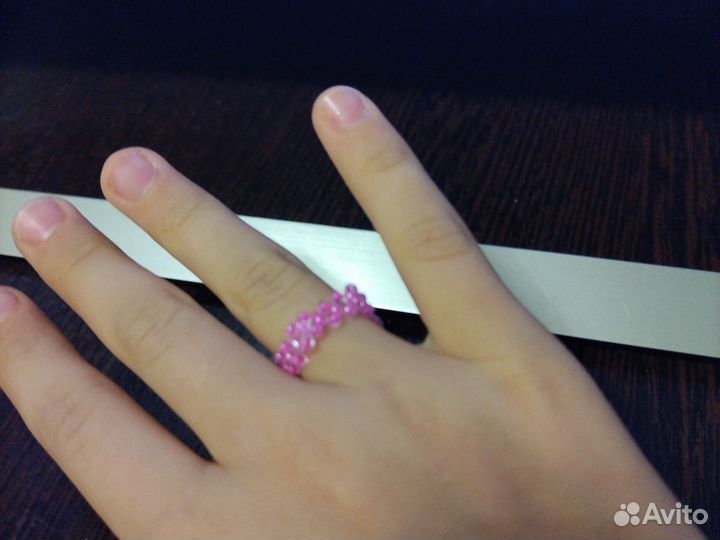 Кольцо из бисера