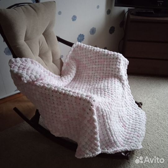 Плед из ализе пуффи