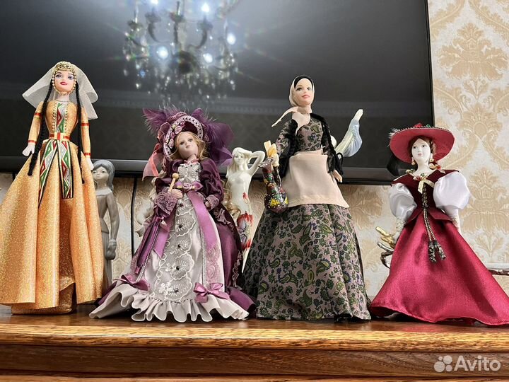 Фарфоровые куклы статуэтки павона pavona