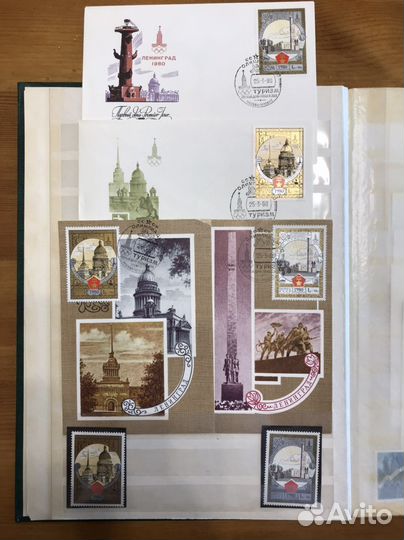 Марки Олимпиада-80 туризм по Золотому кольцу