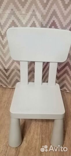 Детский стол и стул IKEA маммут