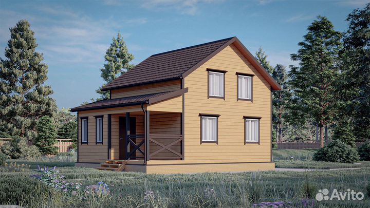 Каркасный дом 6х8