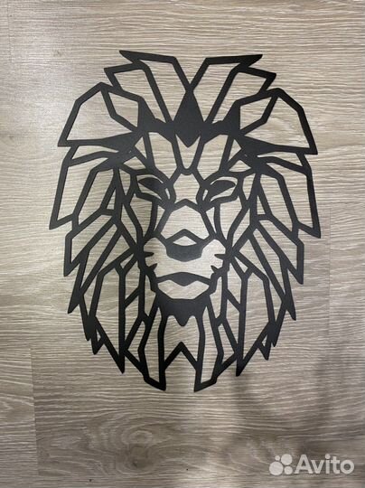 Панно металл Лев