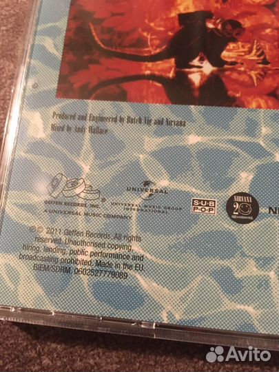 Cd диски фирменные nirvana