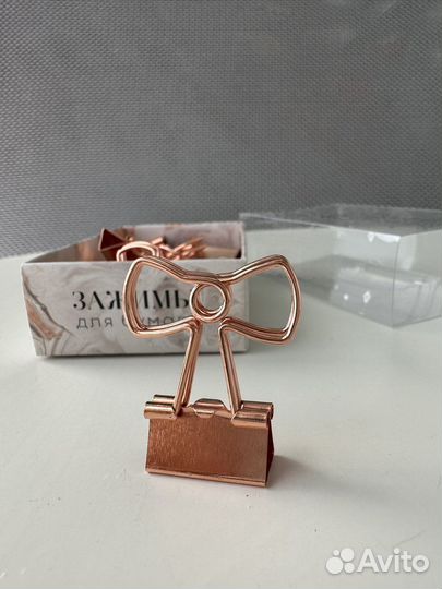 Зажимы для бумаг Бантик