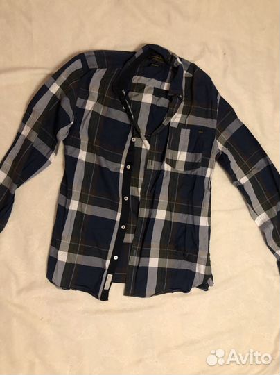Рубашки в клетку на подростка 44-46