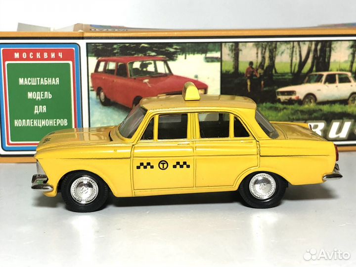 Модель Москвич 412 такси агат 1:43