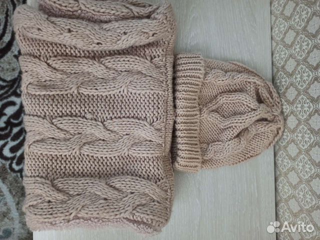 Комплект шапка и снуд для девочки