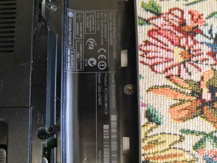 HP g62-a14er разбор корпус запчасти