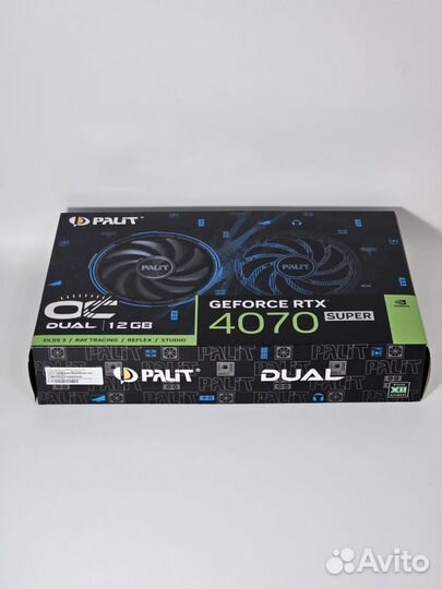 Видеокарта Palit GeForce RTX 4070 Super новая