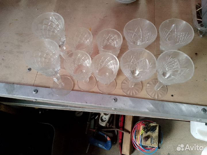 Хрустальные рюмки на ножке СССР