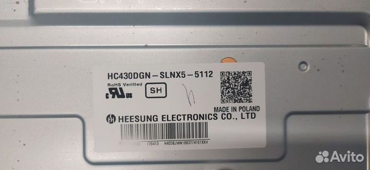 Запчасти для телевизора LG 43UH610V-ZB