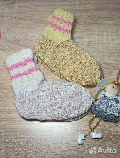 Детские вязаные носки