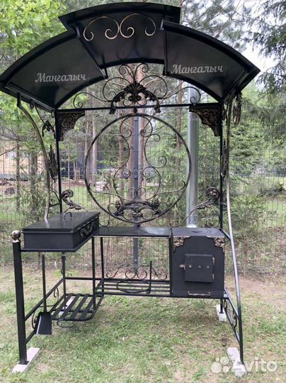 Мангал с крышей