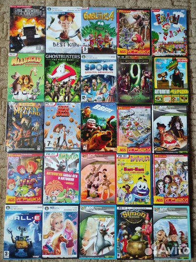 Компьютерные игры на дисках, 25 штук, цена за все