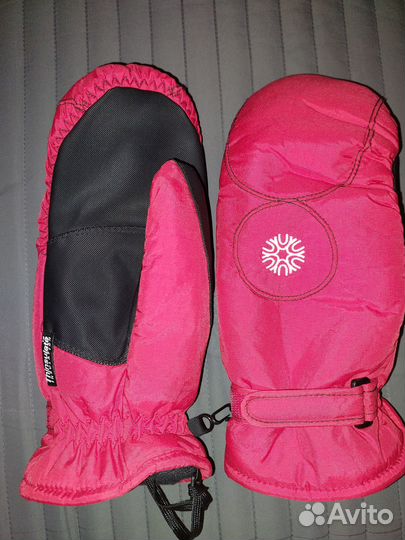 Женские варежки тёплые, р-р 7,5 - 8,5