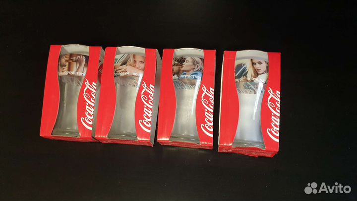 Коллекционные стаканы кока-кола с мишками