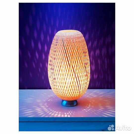 BÖJA /IKEA лампа настольная, бамбук/ручная