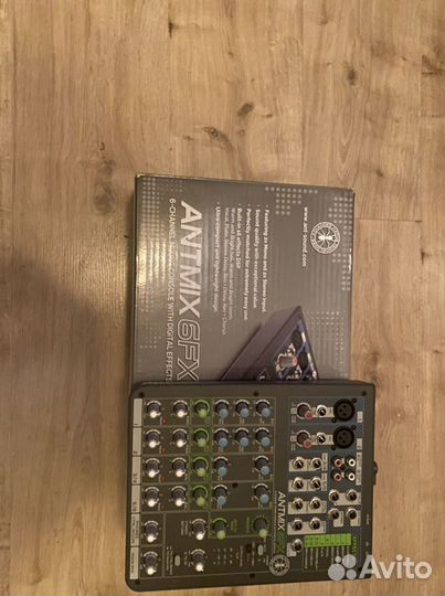 Микшерный пульт antmix 6fx