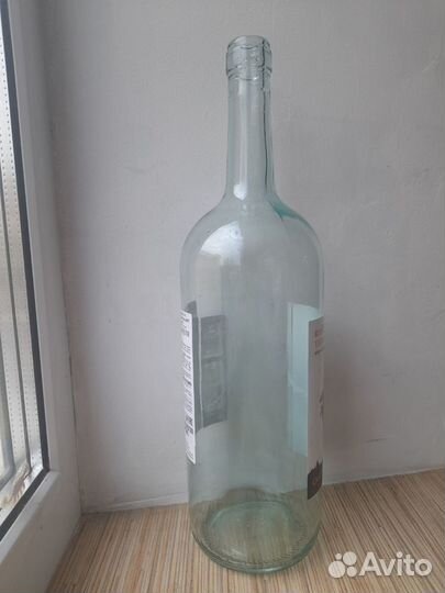 Бутылка стеклянная 1.5 литра