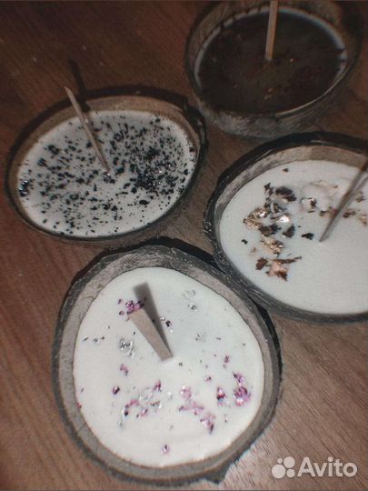 Свечи в кокосе, свечи подарок