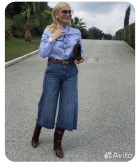 Брюки джинс Кюлоты