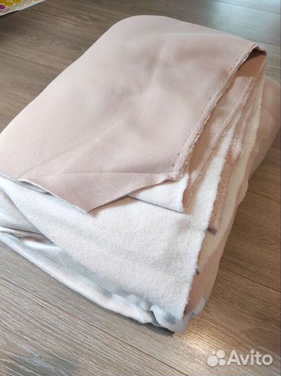 Отрез ткани футер трехнитка пудра