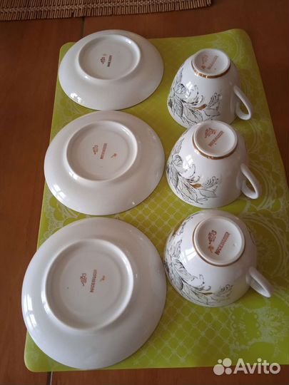 Три чайных пары лфз СССР