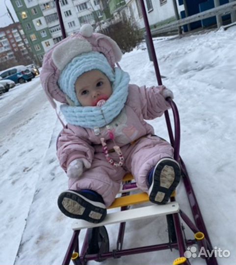 Шапка снуд, комплект зимний