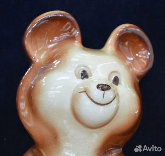 Фаянсовый олимпийский мишка- пермь (высота 20 см