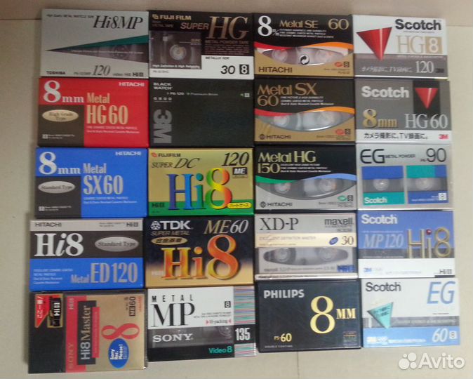 8mm видеокассеты