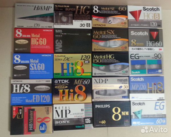 8mm видеокассеты