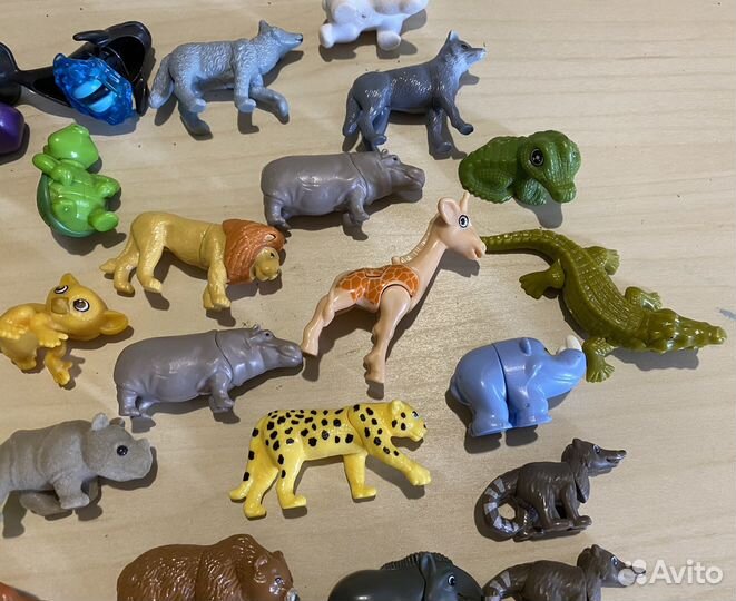 Игрушки из киндера животные