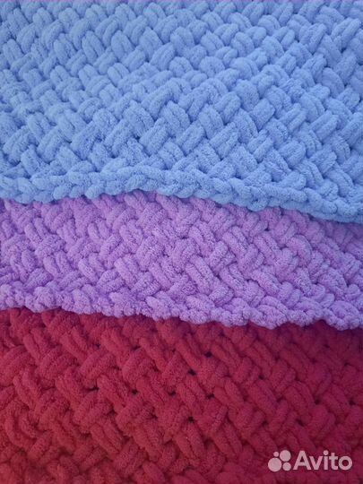 Плед детский вязаный ручная работа