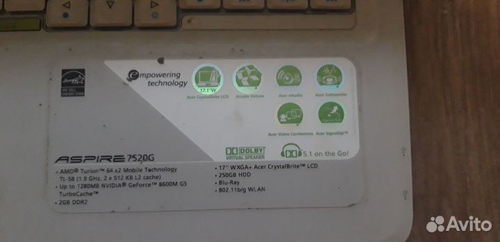 Запчасти для ноутбуков acer