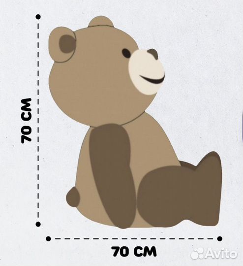 Большой плюшевый медведь