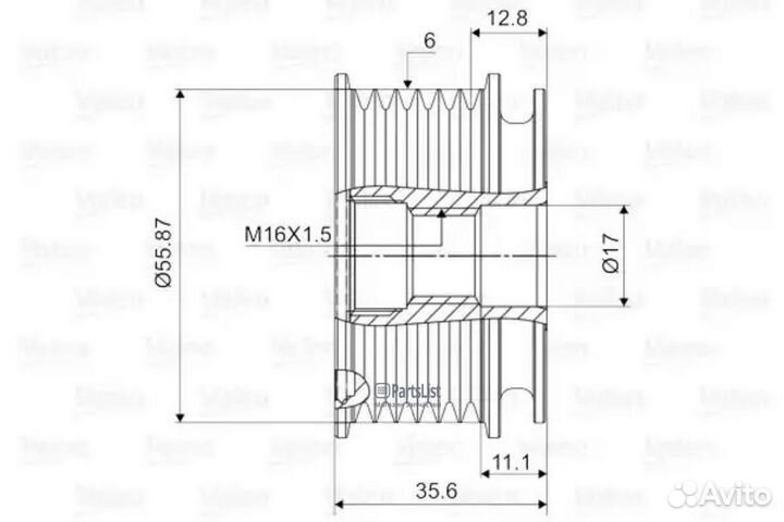 Valeo 588032 Шкив генератора
