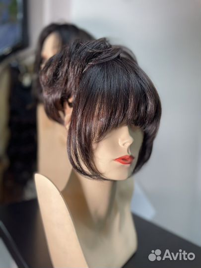 Челка на заколках