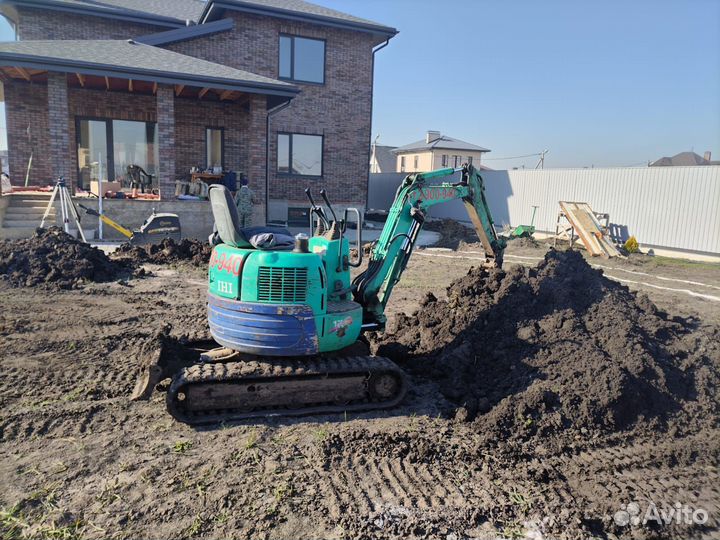 Услуги миниэкскаватора