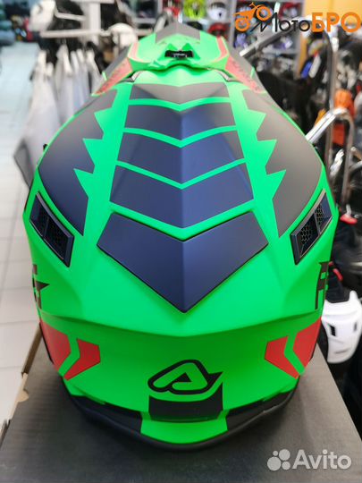 Шлем кроссовый Acerbis X-track 22-06 Fluo-Green/Bl