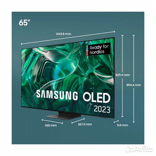 Телевизор Samsung QE65S95C 2023 гарантия 1 год