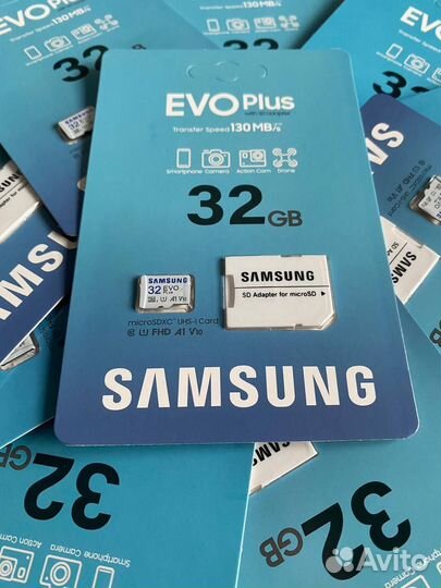Новая Карта памяти MicroSD Samsung 32 GB EVO plus