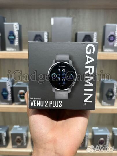 Venu 2 Plus серые с серебристым безелем