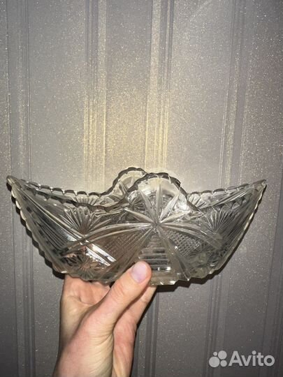 Салатник хрустальный